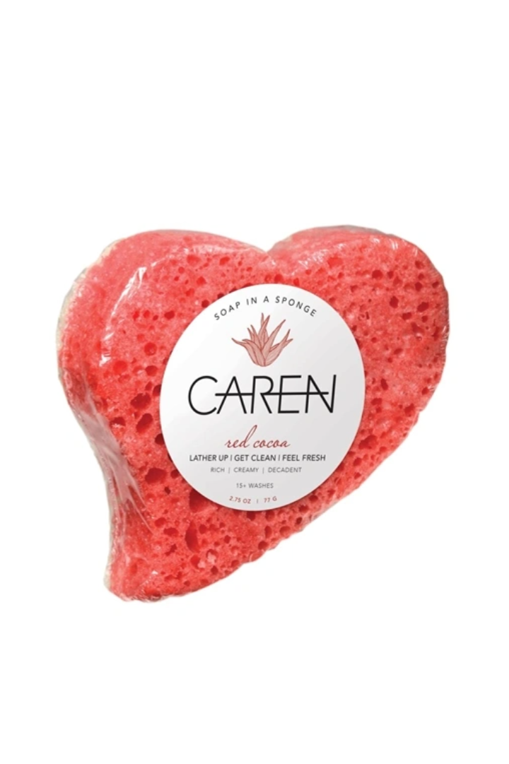 CAREN RED COCOA SOAP IN A SPONGE A La Mode
