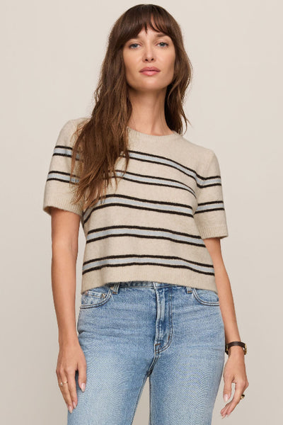Z Supply stripe sweater
oatmeal stripe knit top women
short sleeve crew neck sweater
women's stripe sweater tee
cotton blend knit sweater top
Y/D stripe short sleeve knit
Z Supply Gatewood sweater
casual stripe crew neck top
women's everyday knit sweater
Parisian stripe knit top women