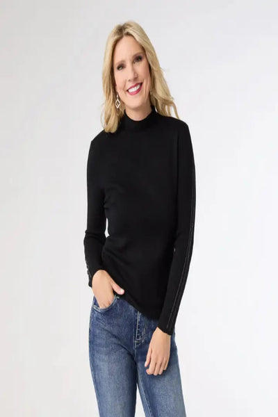 ATAYA SWEATER WITH STRIPE SPARKLE SLEEVES