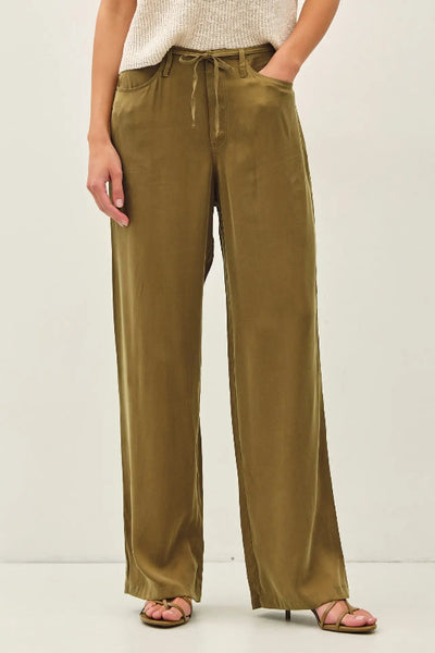 wide leg satin pants women, air washed pants, cupro wide leg trousers, drawstring satin pants, wide leg pants with pockets, fluid wide leg pants, Be Cool satin pants, elevated wide leg pants, satin trousers women, relaxed wide leg pants