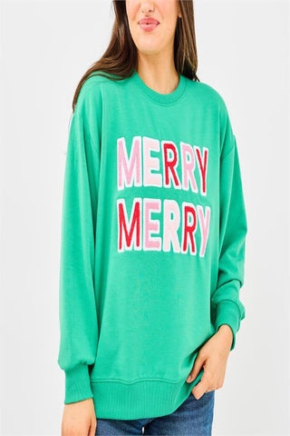 MARY SQUARE MERRY MERRY SWEATSHIRT