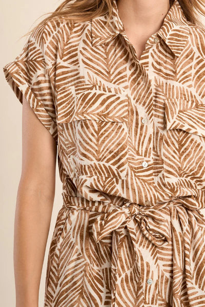BREEZY CHARM SHORT SLEEVE SHIRT DRESS