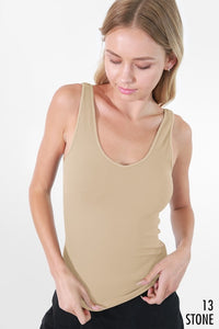 RIBBED REVERSIBLE TANK TOP
