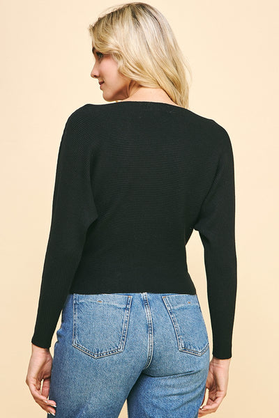 CLASSIC AND COMFY DOLMAN SLEEVES SWEATER