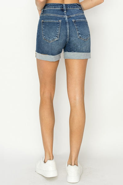 HIGH RISE CUFFED SHORTS