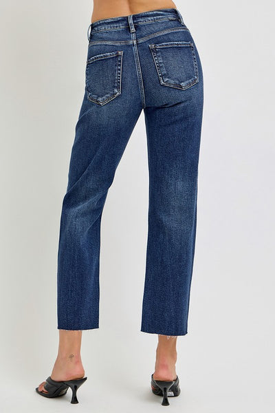 RISEN HIGH RISE SLIM BARREL JEANS