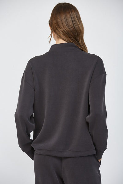 ULTRA SOFT MODAL BLEND COWL NECK SWEATSHIRT