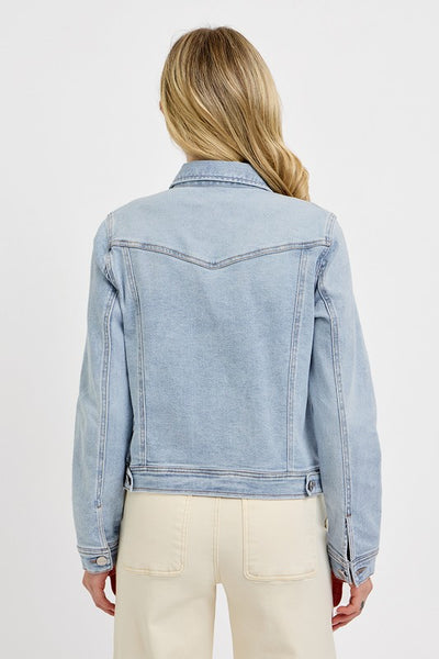 CLASSIC COMFORT STRETCH VINTAGE WASH DENIM JACKET