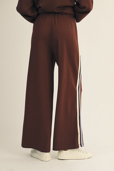 ELEVATED AND CASUAL COLOR BLOCK TRIM DETAIL  PANTS