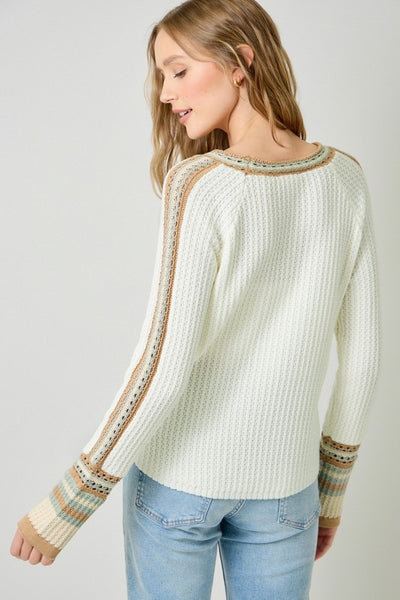 COZY RELAXED FIT RAGLAN SLEEVE SWEATER TOP