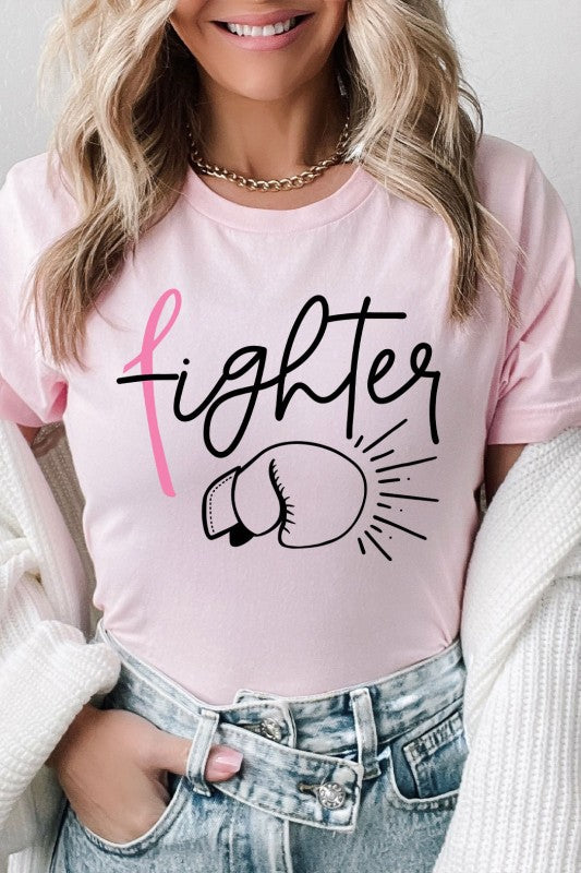 FIGHTER- BREAST CANCER AWARENESS T SHIRT