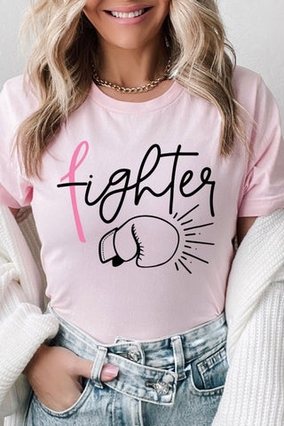 FIGHTER- BREAST CANCER AWARENESS T SHIRT