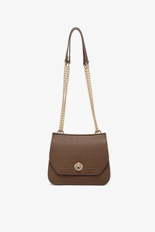 LOTTIE TWIST LOCK CROSSBODY BAG W/CHAIN STRAP