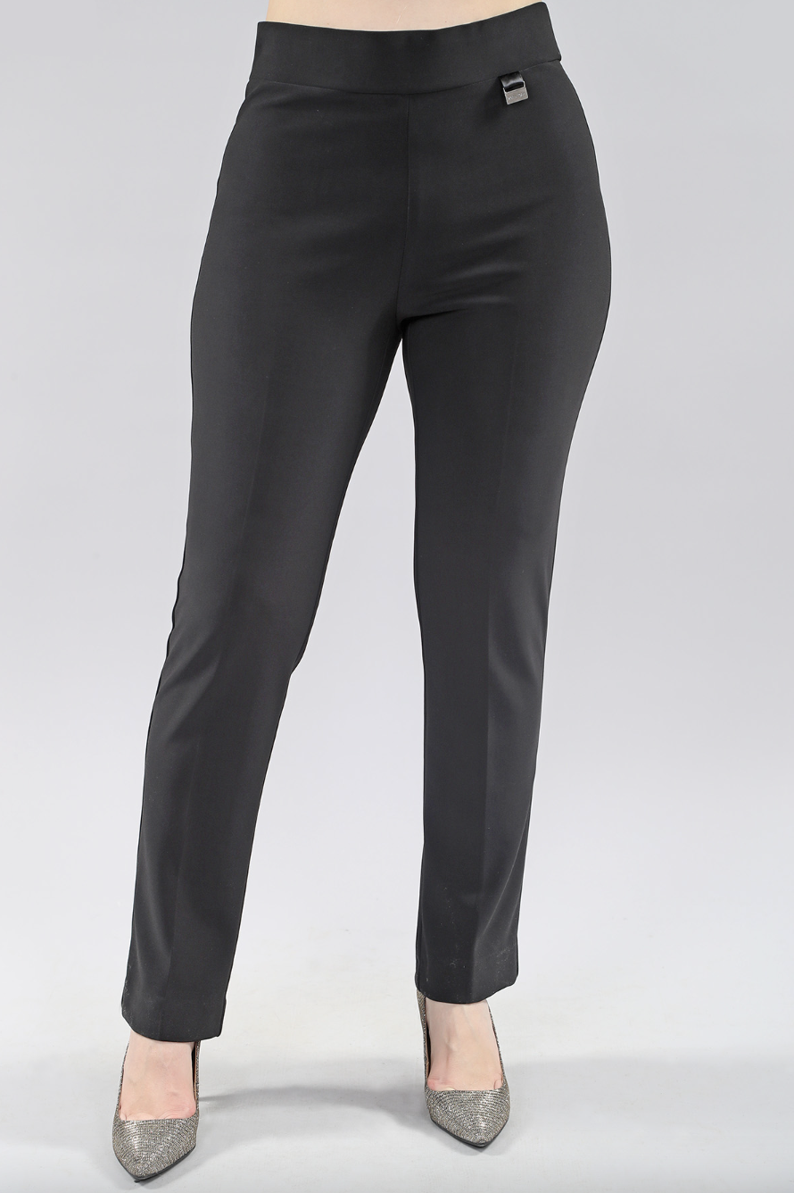 CLASSIC STRAIGHT LEG ANKLE DRESS PANT W/BACK SLIT – A La Mode