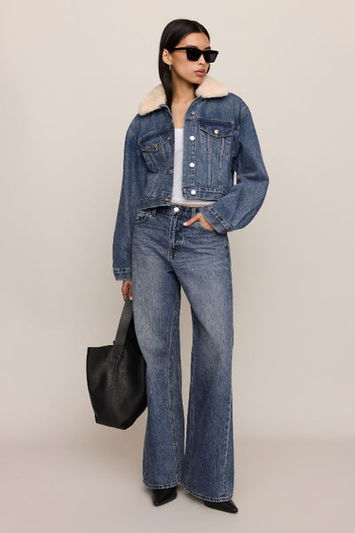 Z Supply The Daily Denim Fur Jacket styled with a white top, wide-leg jeans, boots, and a black tote.Z Supply Daily Denim Fur Jacket
Z Supply ZJ264926 jacket
Z Supply Hush denim jacket
women’s denim jacket with removable collar
blue denim jacket with plush collar
women’s cream fur collar denim jacket
women’s cropped denim jacket
vintage wash denim jacket women
women’s cotton button front denim jacket
denim jacket for high rise jeans