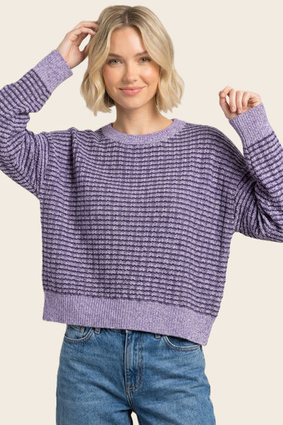 purple waffle knit sweater women
striped knit pullover sweater
Staccato sweater lavender
oversized crew neck sweater women
waffle texture sweater 100% polyester
boxy fit knit sweater women
two tone striped sweater fall
lavender purple pullover sweater
women's relaxed fit crew neck sweater
trendy knit sweater women's fashion
