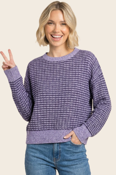 purple waffle knit sweater women
striped knit pullover sweater
Staccato sweater lavender
oversized crew neck sweater women
waffle texture sweater 100% polyester
boxy fit knit sweater women
two tone striped sweater fall
lavender purple pullover sweater
women's relaxed fit crew neck sweater
trendy knit sweater women's fashion