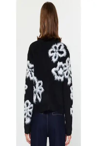 COZY AND CHIC FLORAL SWEATER CARDIGAN