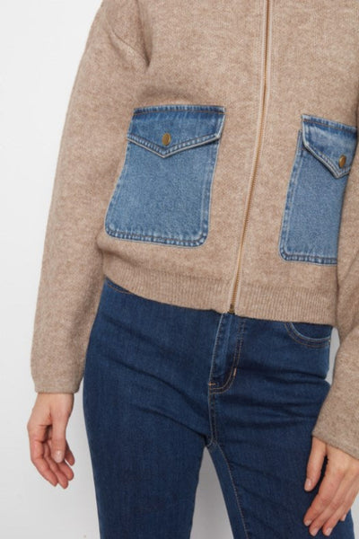 Charlie B denim detail sweater jacket
knit jacket with denim collar women
denim pocket zip sweater jacket
heather sand knit bomber jacket
mixed media sweater jacket women
Charlie B zip sweater jacket
denim trim knit jacket women
bomber style sweater jacket women
knit zip jacket with denim pockets
Charlie B women's jacket heather sand