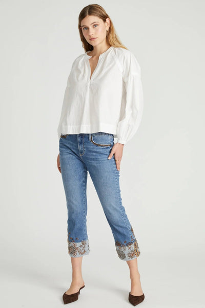Driftwood Colette Paisley Petal jeans
embroidered cuff straight crop jeans
paisley floral embroidered denim women
medium wash straight crop jeans
artisan detail cropped jeans women
rolled cuff embroidered jeans boutique
Driftwood denim straight leg crop
women's embroidered denim mid rise
cropped straight leg jeans with embroidery
statement denim jeans paisley floral cuff
Done! Here's your full breakdown for the **COLETTE X PAISLEY PETAL STRAIGHT CROP**: --- **Descriptive Words/Phrases:** - Paisley Petal - M