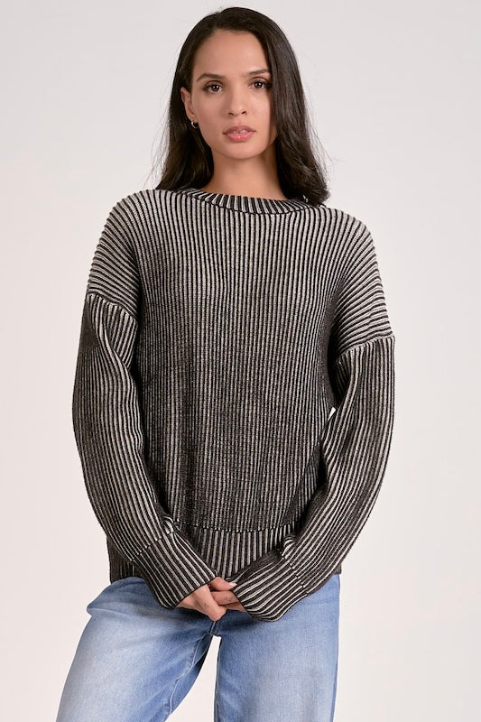 LAYER-FRIENDLY RIBBED CREWNECK SWEATER