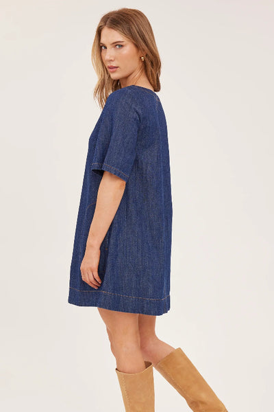 Gentle Fawn Penelope Dress
dark wash denim mini dress women
denim dress with pockets women
boat neckline denim mini dress
cotton linen denim dress women
contrast topstitching denim dress
A-line denim mini dress casual
lived-in wash denim dress boutique
women's short sleeve denim dress fall
Gentle Fawn denim dress dark wash