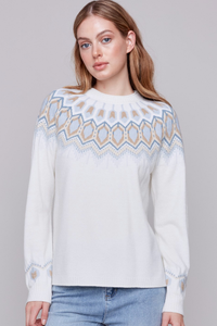 JACQUARD KNIT SKI SWEATER