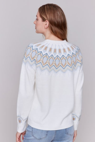 JACQUARD KNIT SKI SWEATER