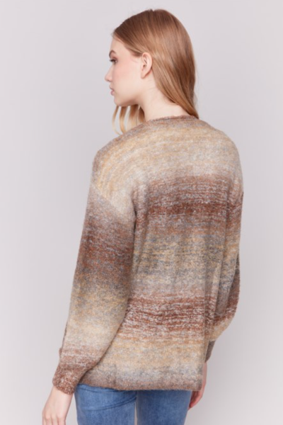 BOUCLE KNIT MULTI COLOR CARDIGAN