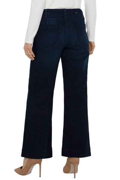 TIMELESS STYLE PATCH POCKET WIDE LEG TROUSER