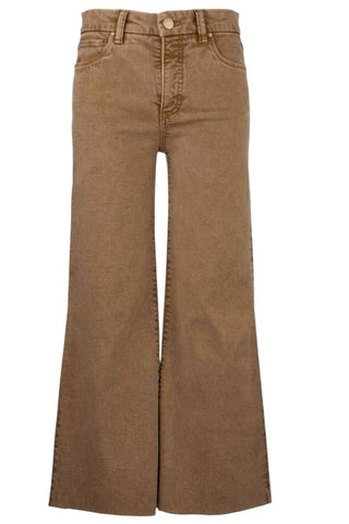 MEG HIGH RISE FAB AB WIDE LEG RAW HEM-LONG INSEAM