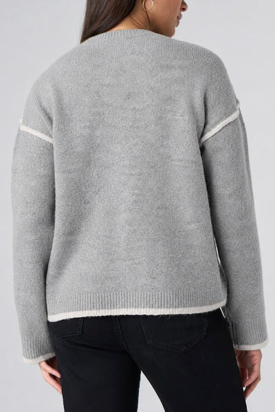 Liverpool Los Angeles crewneck sweater grey
tulip hem knit sweater women
heather grey contrast trim sweater
cream seam detail pullover sweater
relaxed fit crewneck knit top
Liverpool LM8M13SE12 sweater
women's long sleeve heathered sweater
crossover hem knit sweater boutique
casual chic grey pullover sweater
contrast trim crewneck sweater women