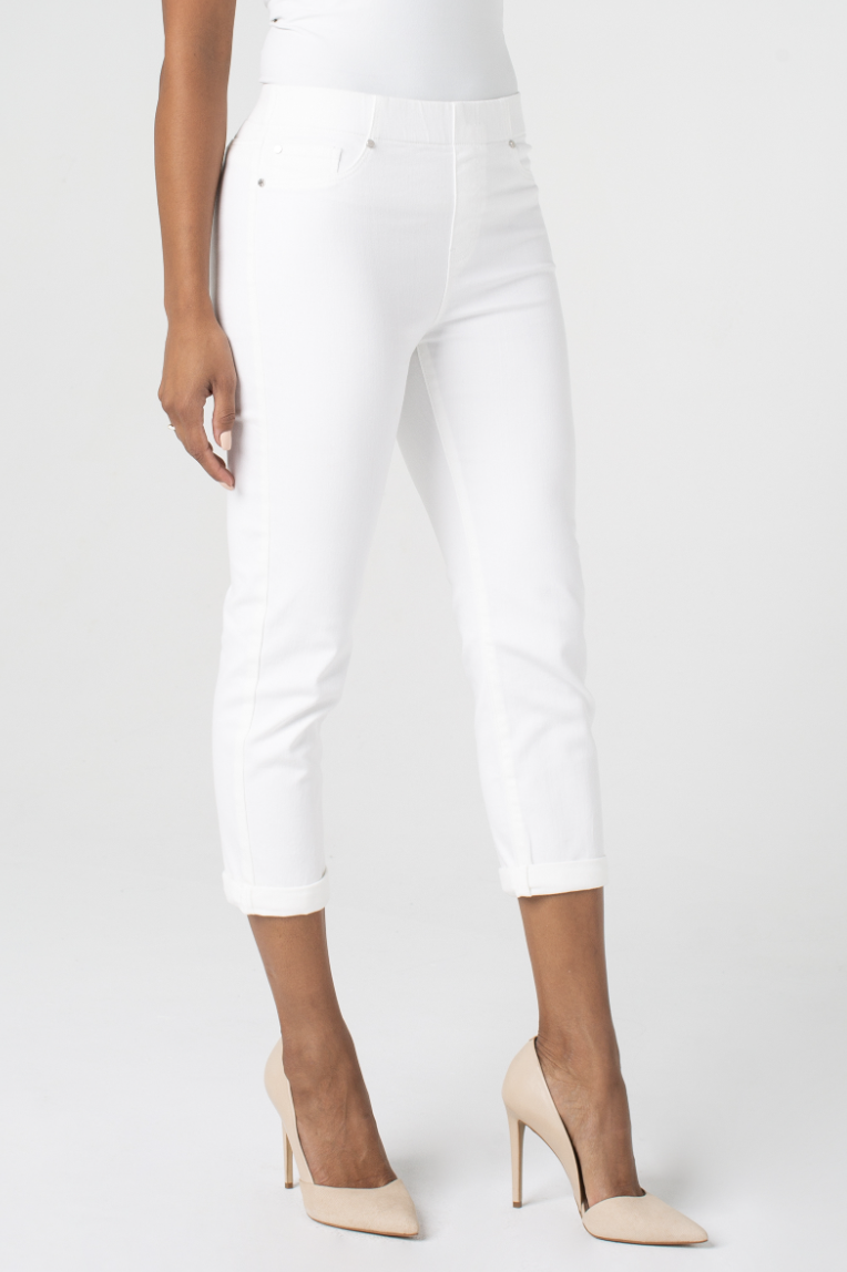 25 IN CHLOE PULL ON WHITE DENIM SKINNY CROP