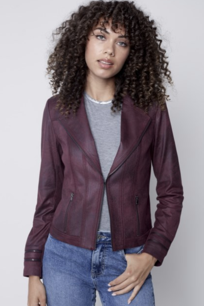 VINTAGE SUEDE PERFECTO FITTED MOTO JACKET