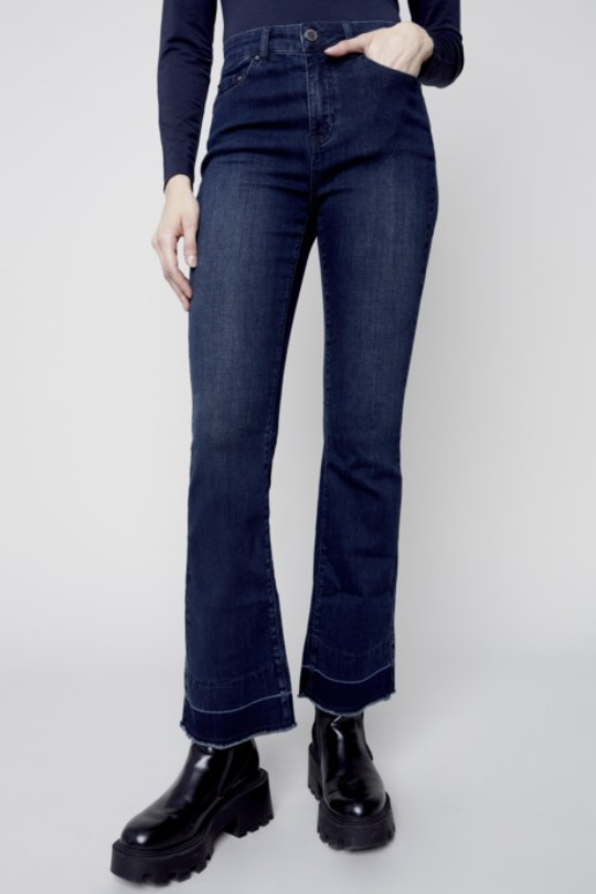 BOOTCUT RELEASED CONTRAST HEM JEAN