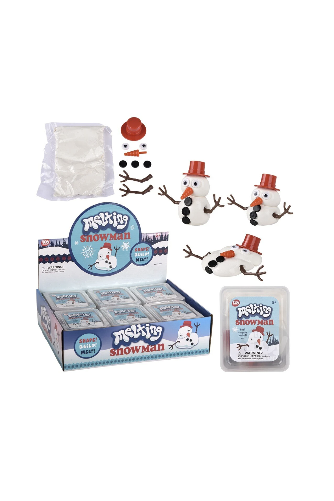 MELTING SNOWMAN SILLY PUTTY SET