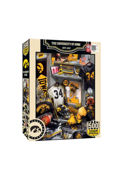 IOWA HAWKEYES LOCKER ROOM PUZZLE (500 PIECE)