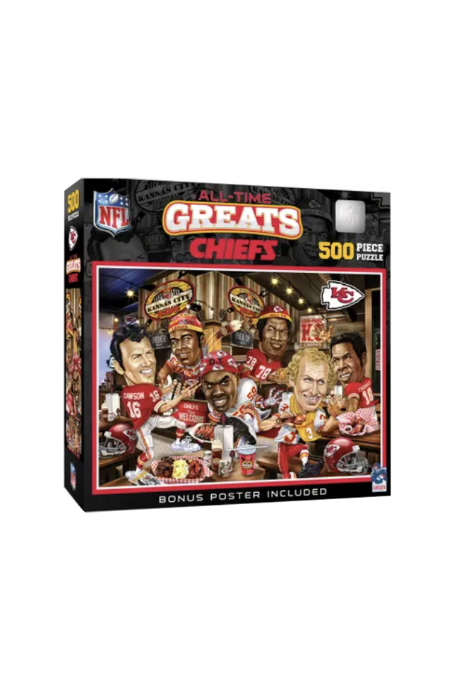 KANSAS CITY CHIEFS ALL TIME GREATS PUZZLE 500 PIECE A La Mode kansas-city-chiefs-all-time-greats-puzzle-500-piece-a-la-mode