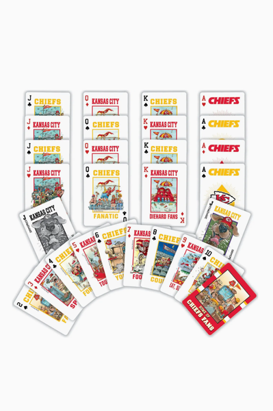 KANSAS CITY CHIEFS FAN PLAYING CARDS DECK