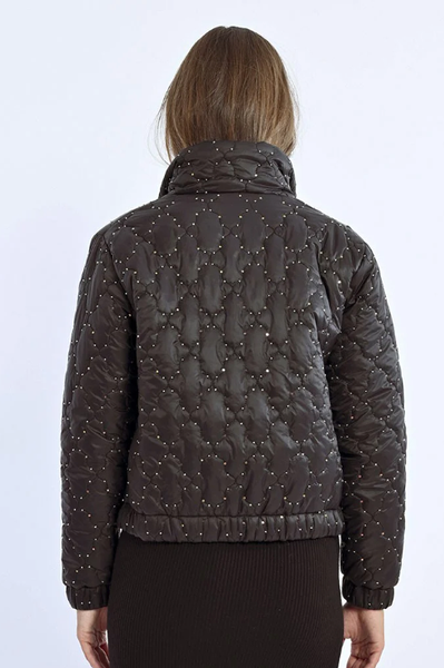 DARLING MULTI BEADED QUILTED DOWN PUFFER JACKET