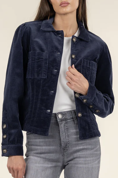 SOFT SLIM FIT CORDUROY KYRA TRUCKER JACKET