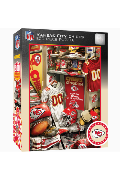 KANSAS CITY CHIEF LOCKER ROOM PUZZLE (500 PIECE)