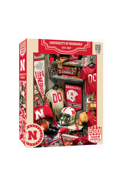 NEBRASKA CORNHUSKER LOCKER ROOM PUZZLE (500 PIECE)