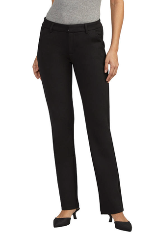 JAG ALAYNE MID RISE WIDE LEG BLACK PONTE TROUSER PANT