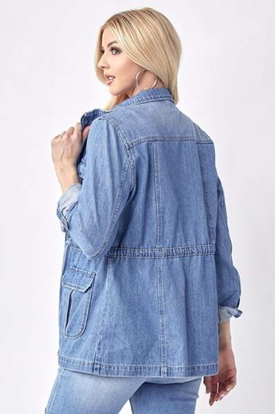 LIGHTWEIGHT LT DENIM ANORAK JACKET