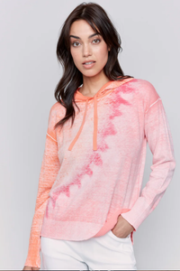 BEAUTIFUL SOFT REVERSE PRINT HOODIE SWEATER