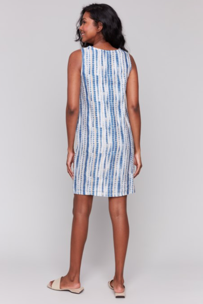 BEAUTIFUL PRINTED SLEEVELESS MINI SHIFT DRESS
