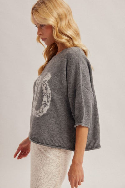 horseshoe jacquard sweater
western knit sweater women
cowgirl graphic sweater top
boho cropped knit sweater
Hem and Thread sweater
equestrian graphic sweater
grey cropped knit top
western style women's sweater
jacquard graphic crop sweater
casual knit sweater women's fashion

