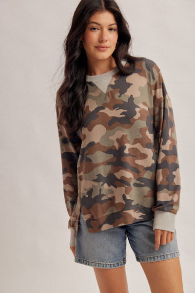 camo print pullover sweatshirt women
oversized camo sweatshirt
brushed texture camo top
olive mocha camo pullover
Hem and Thread camo sweatshirt
women's camo long sleeve top
side slit sweatshirt women
casual camo pullover top
earth tone camo sweatshirt
relaxed fit camo top women