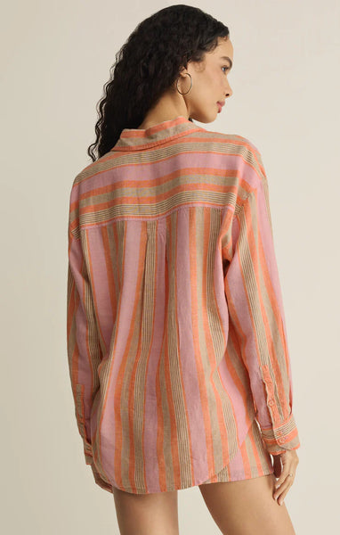 Z SUPPLY THE PERFECT STRIPED LINEN BUTTON-UP